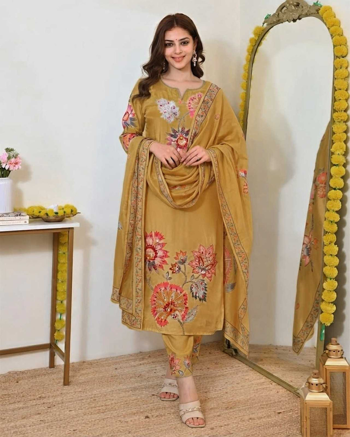 Muslin Party Wear Kurti in Blue