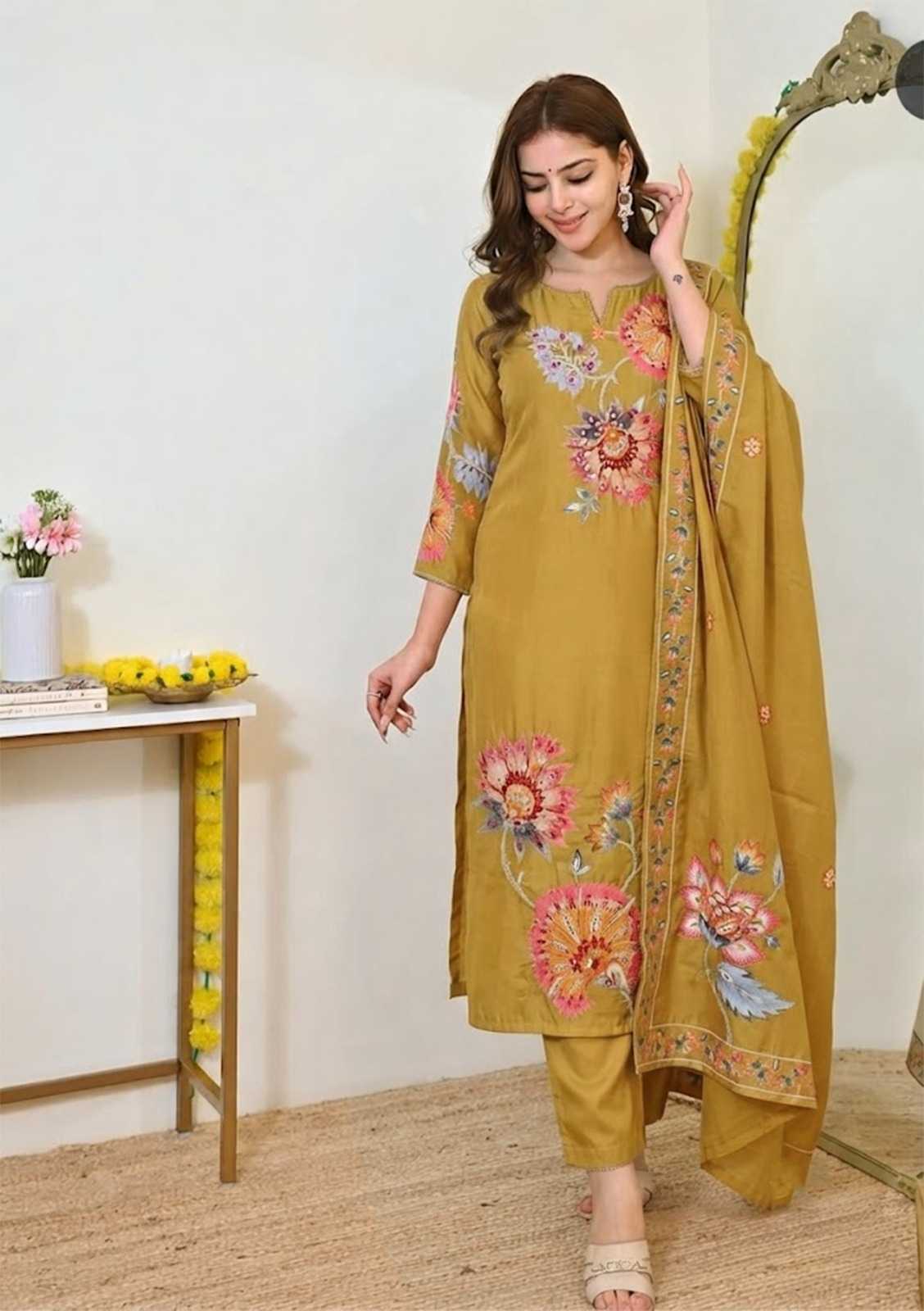 Muslin Party Wear Kurti in Blue