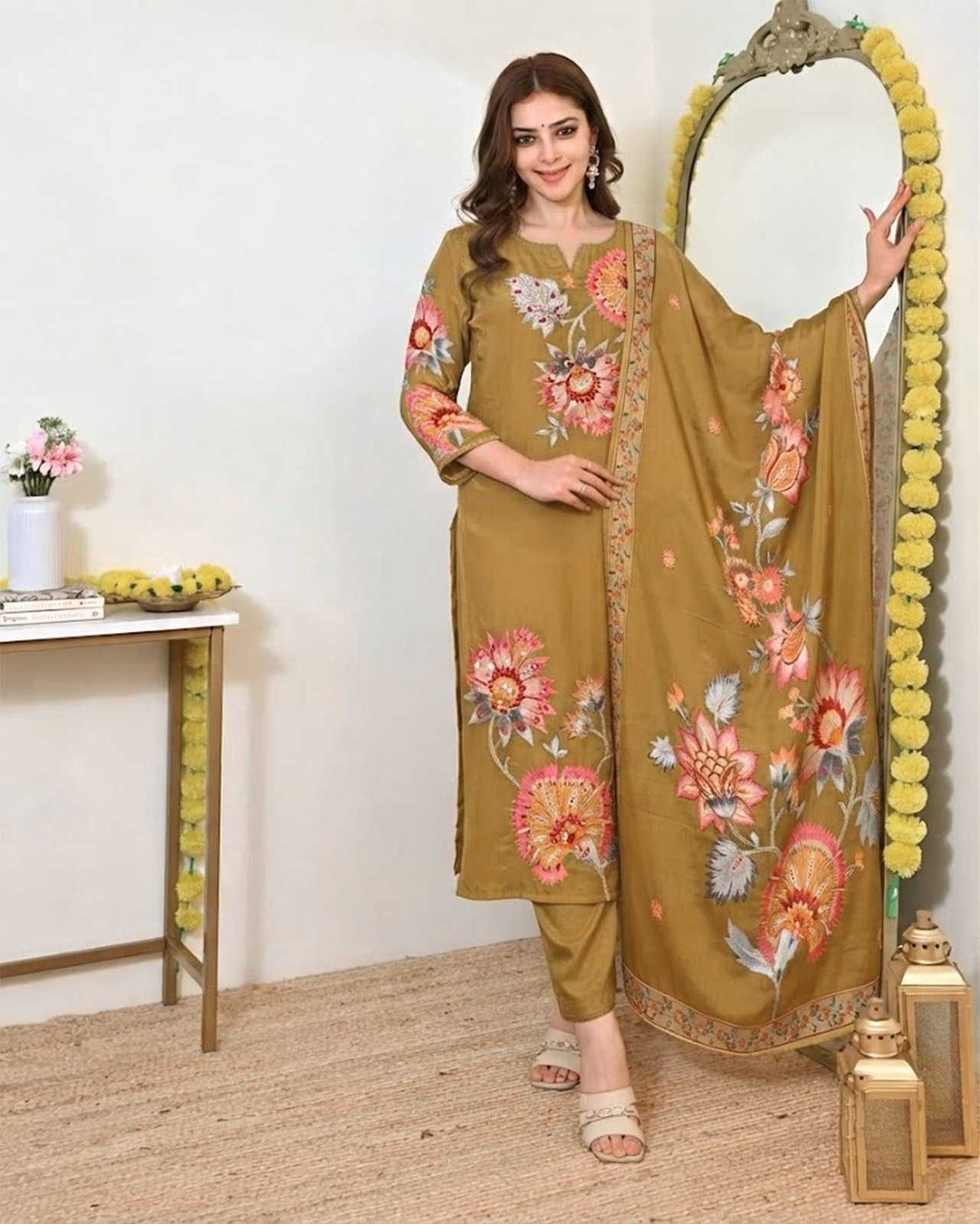 Muslin Party Wear Kurti in Blue