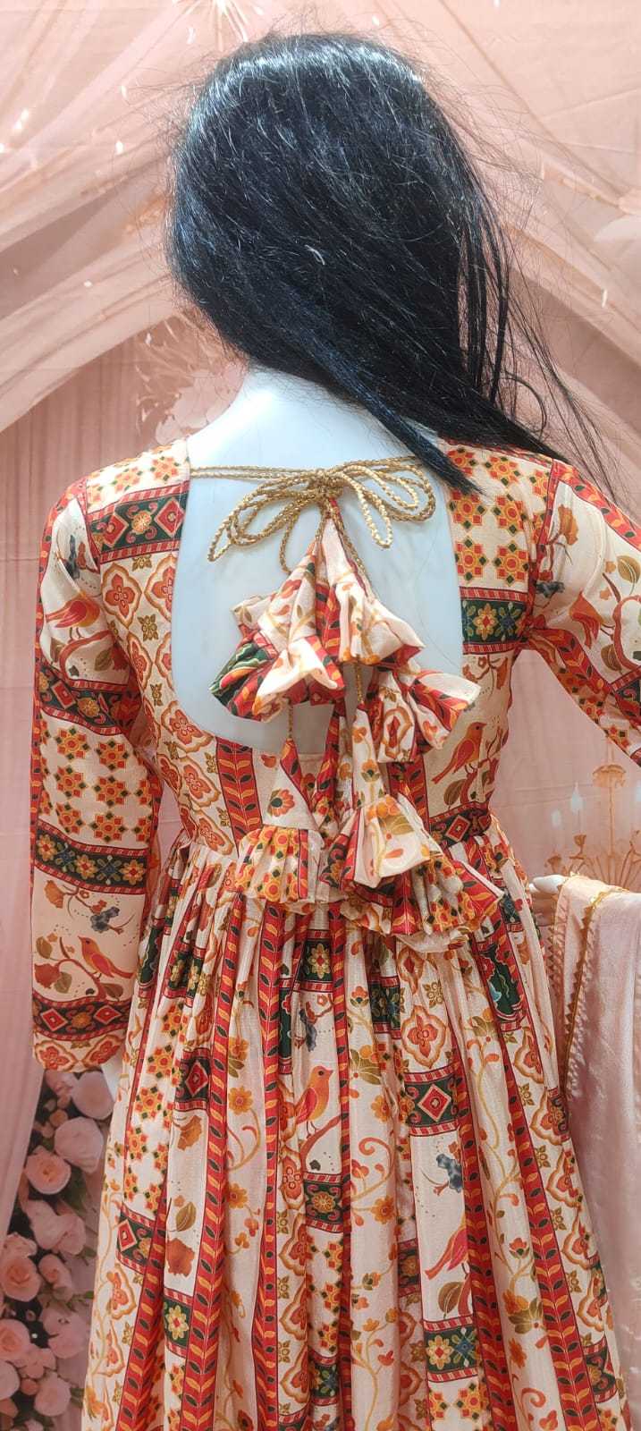 Chinon Silk Printed Gown 09