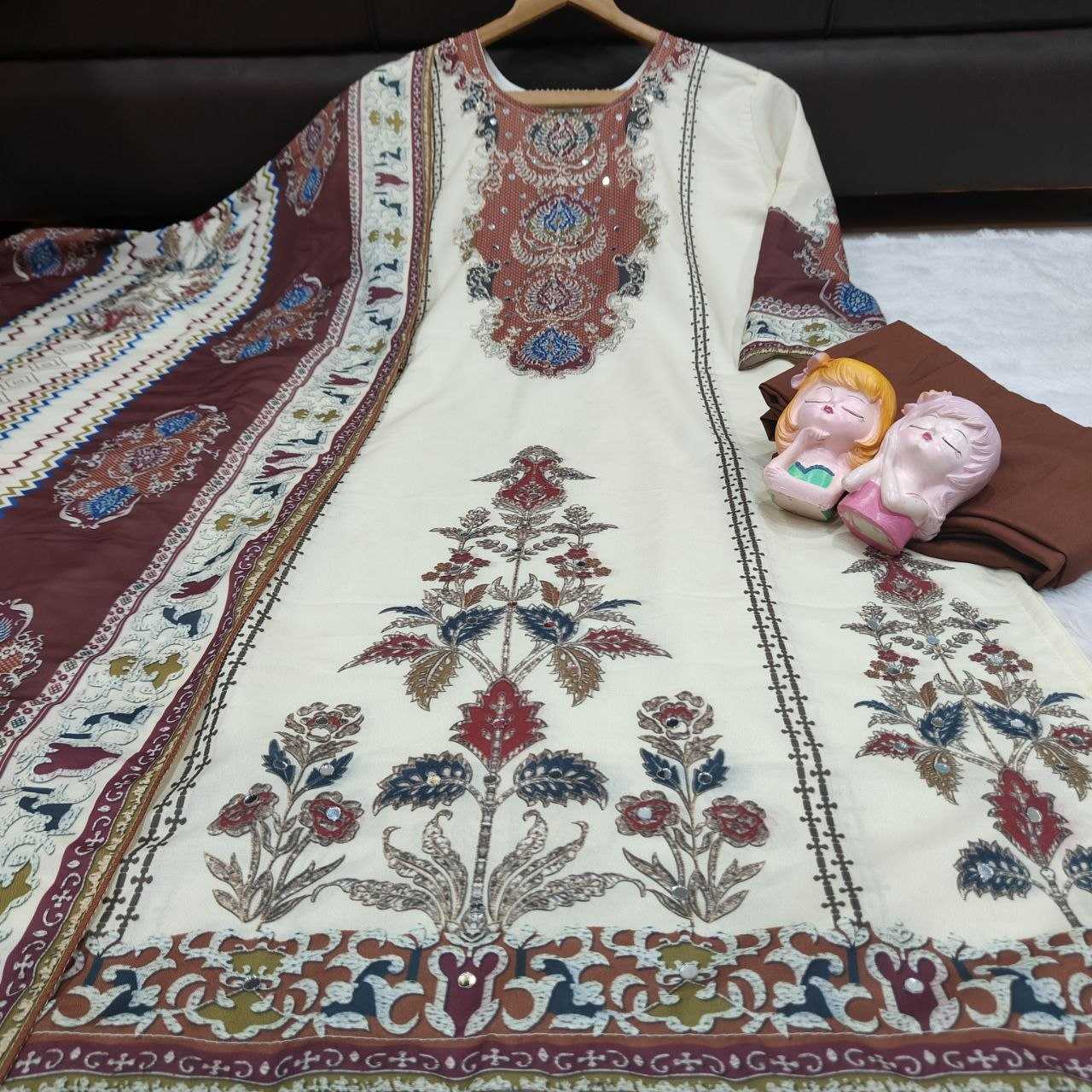 Maslin Embroidery Suit