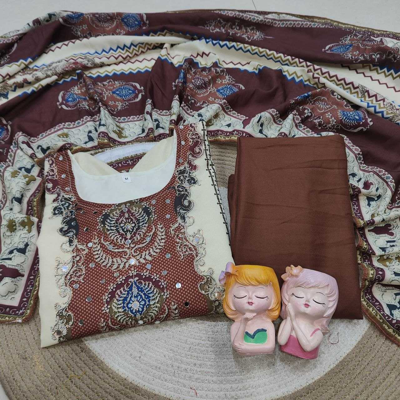 Maslin Embroidery Suit