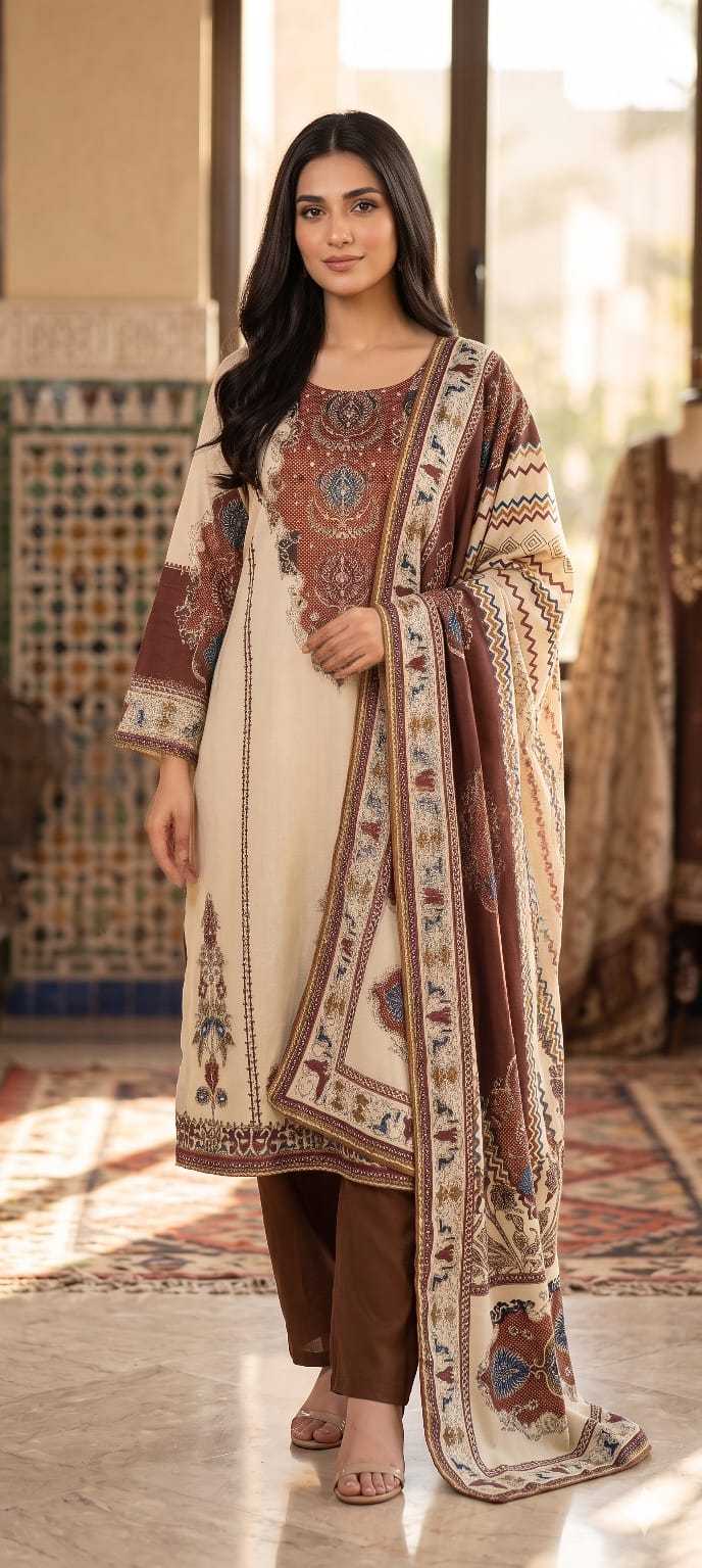Muslin Embroidery Suit