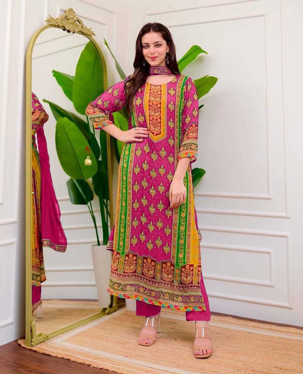 Maslin Embroidery Suit