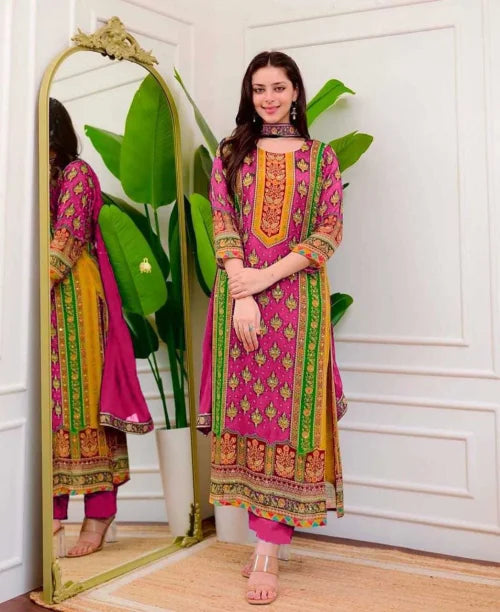 Maslin Embroidery Suit
