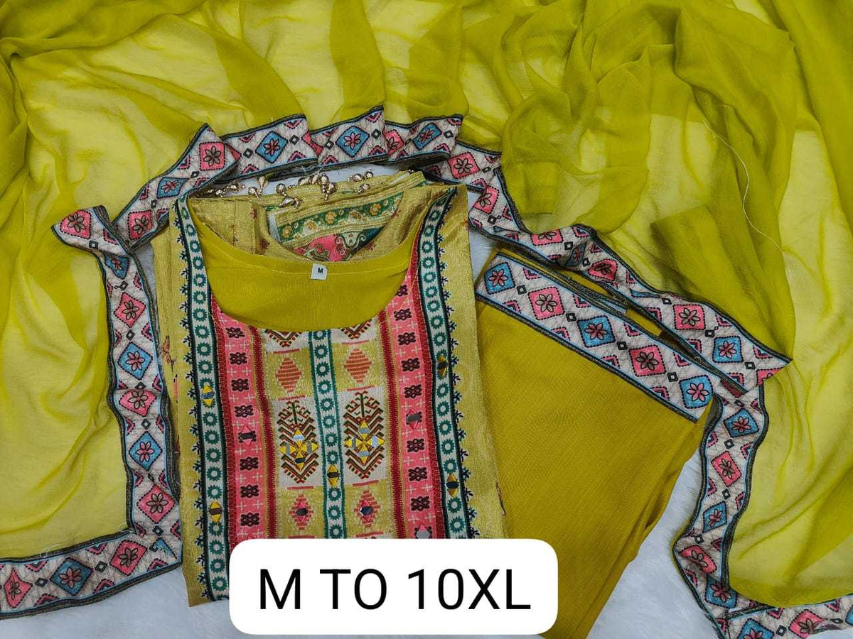 Colle Chinon Silk Printed Suit