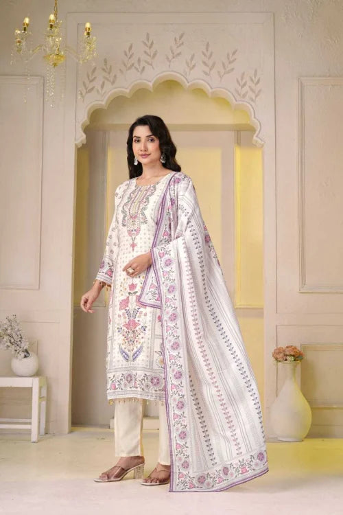 Comes Maslin Embroidery Suit