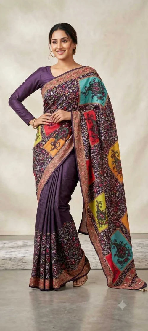 Guest Chinon Silk Printed Saree