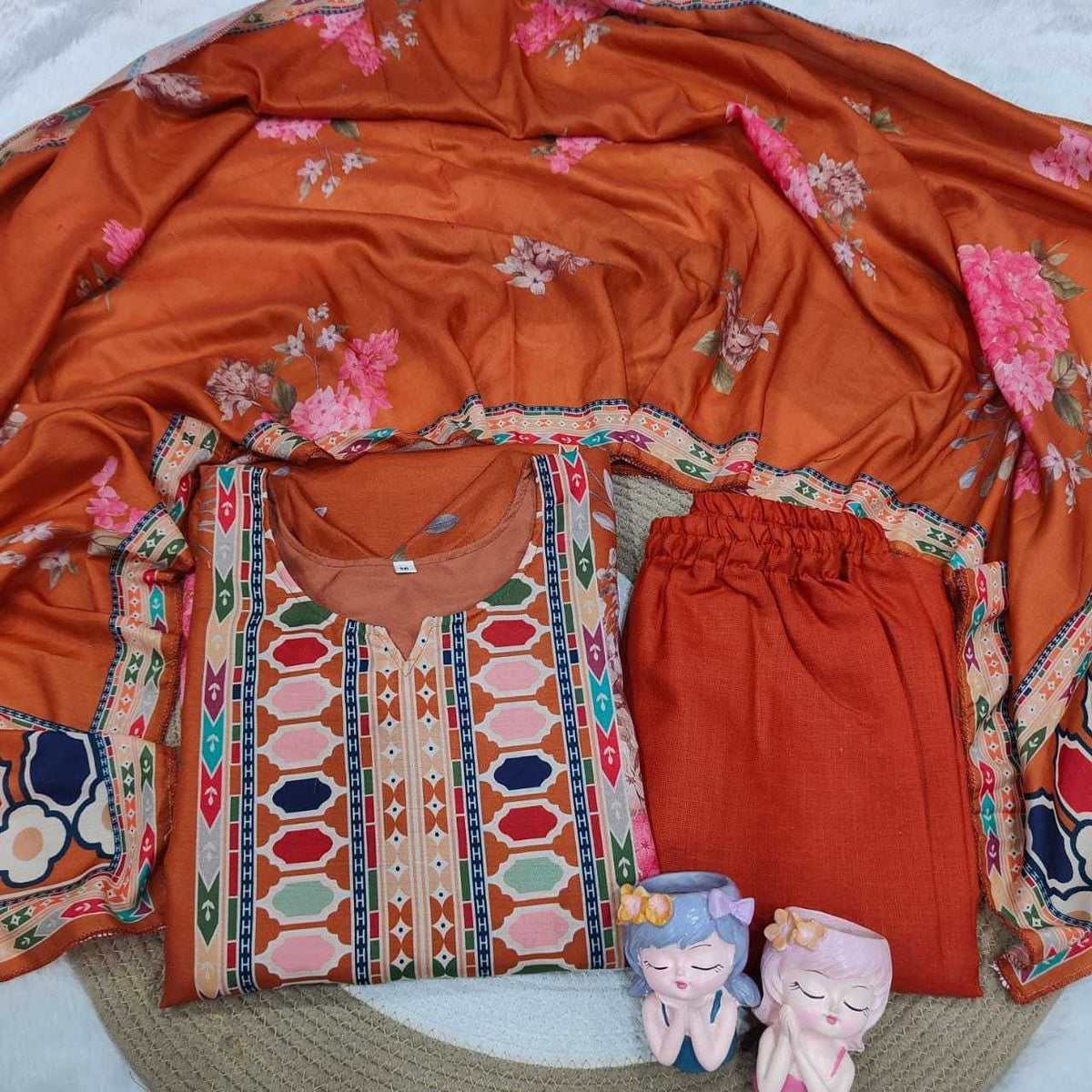 Leave Maslin Designer Saree