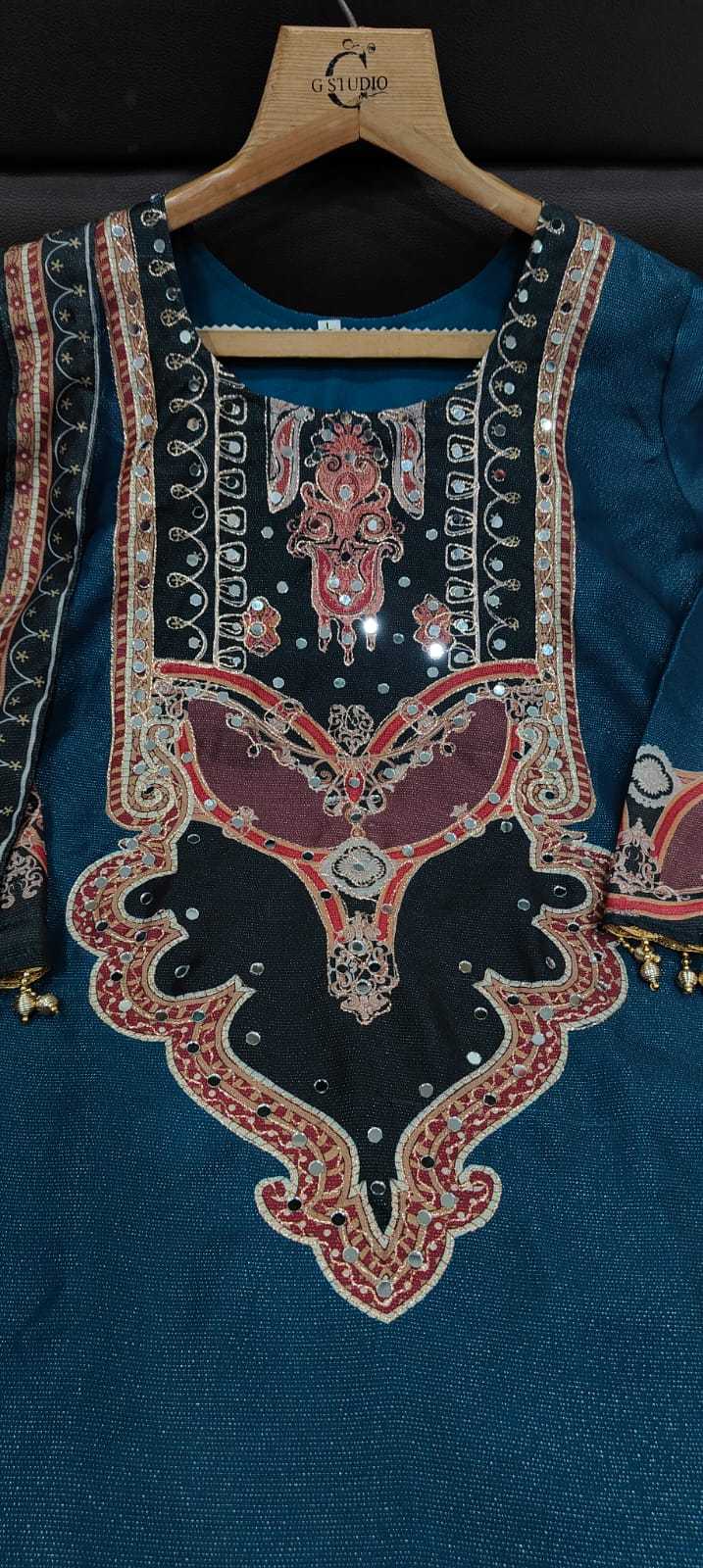 Make Simar Silk Mirror Work Kurti