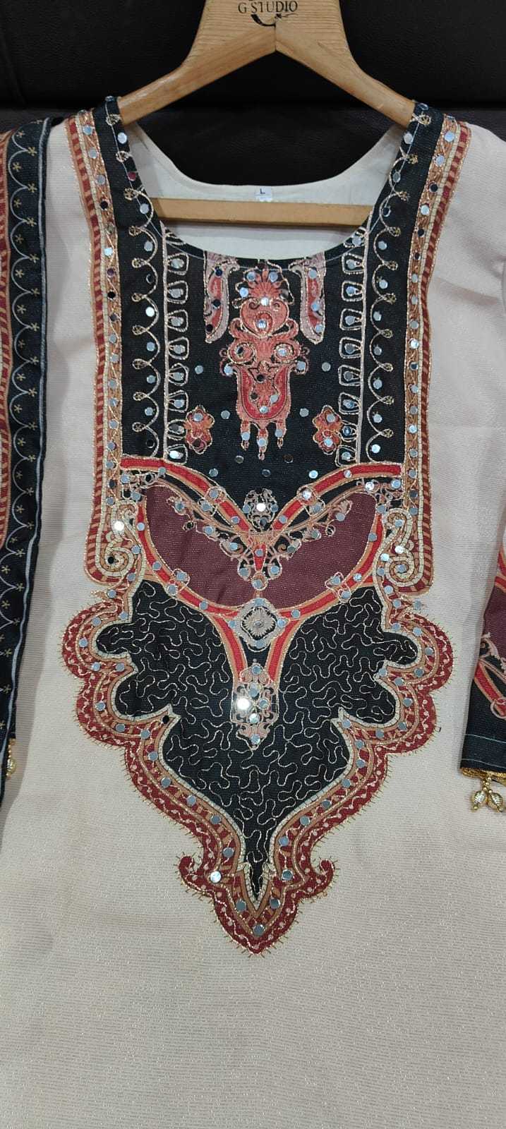 Make Simar Silk Mirror Work Kurti