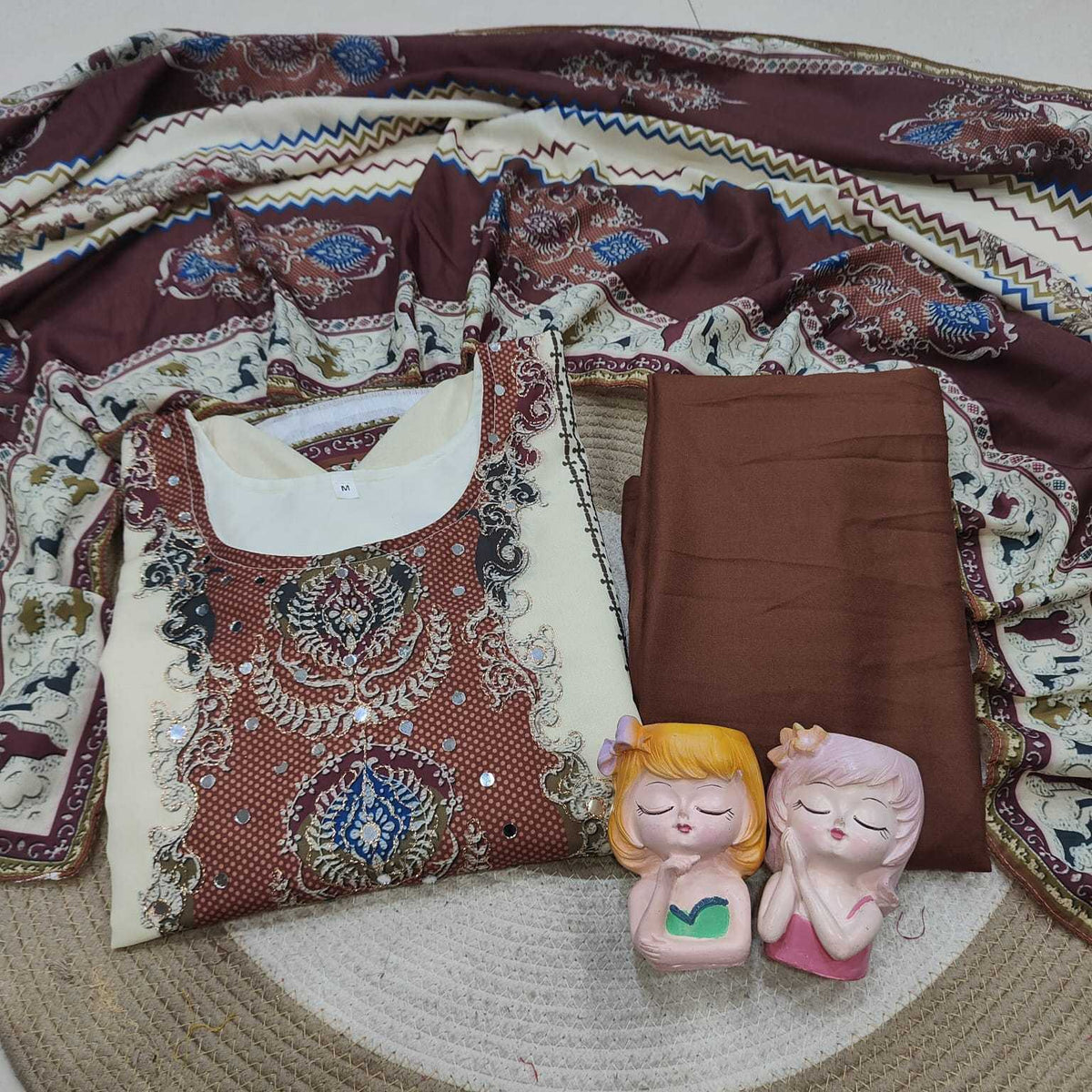 Mes Muslin Embroidery Suit