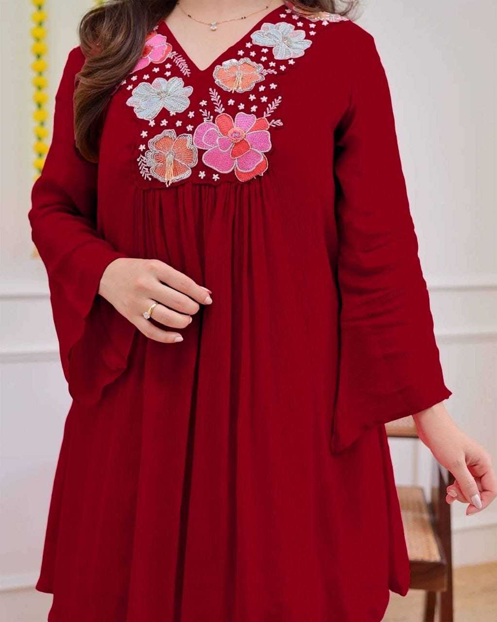 Ord Crepe Festive Kurti