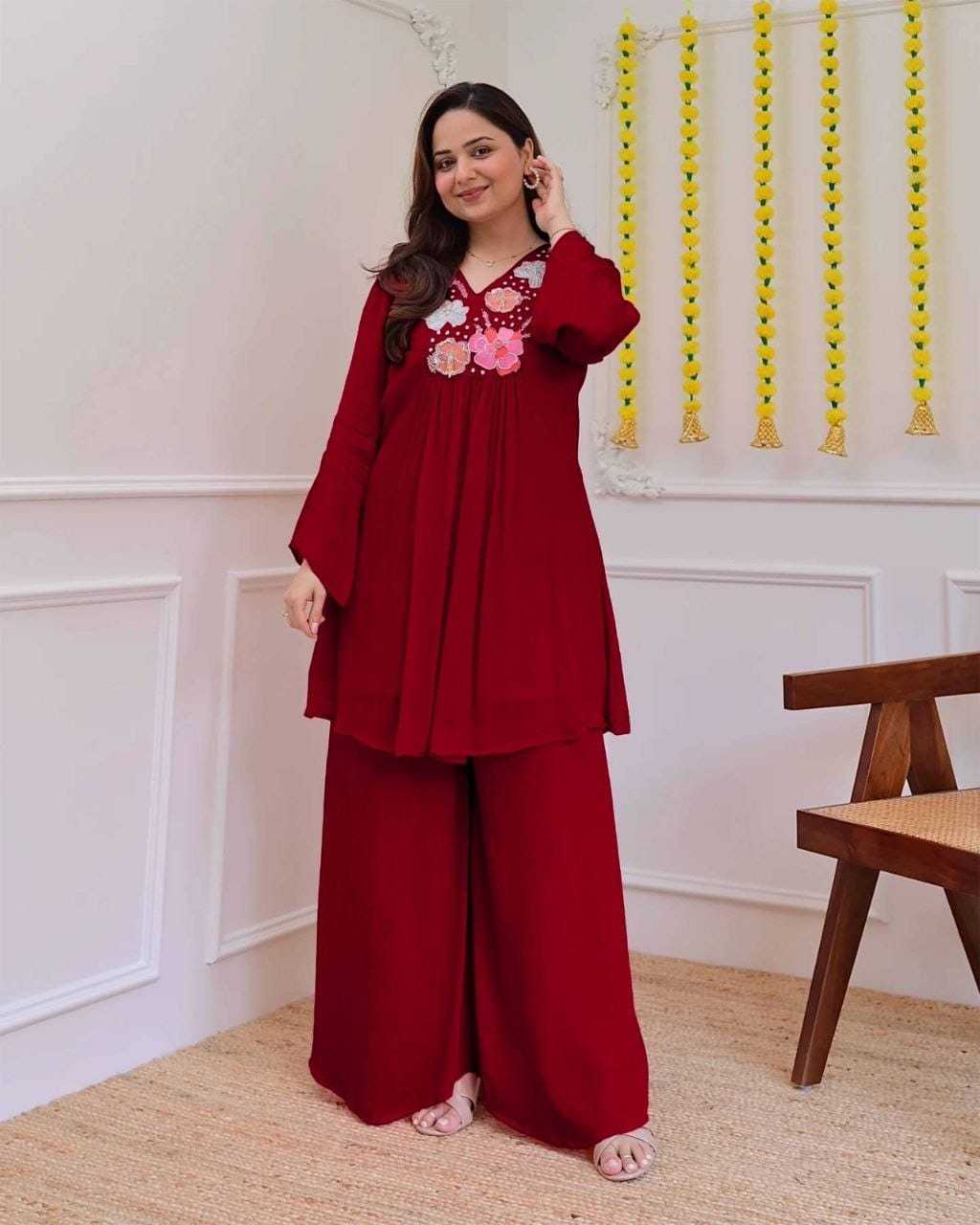 Ord Crepe Festive Kurti