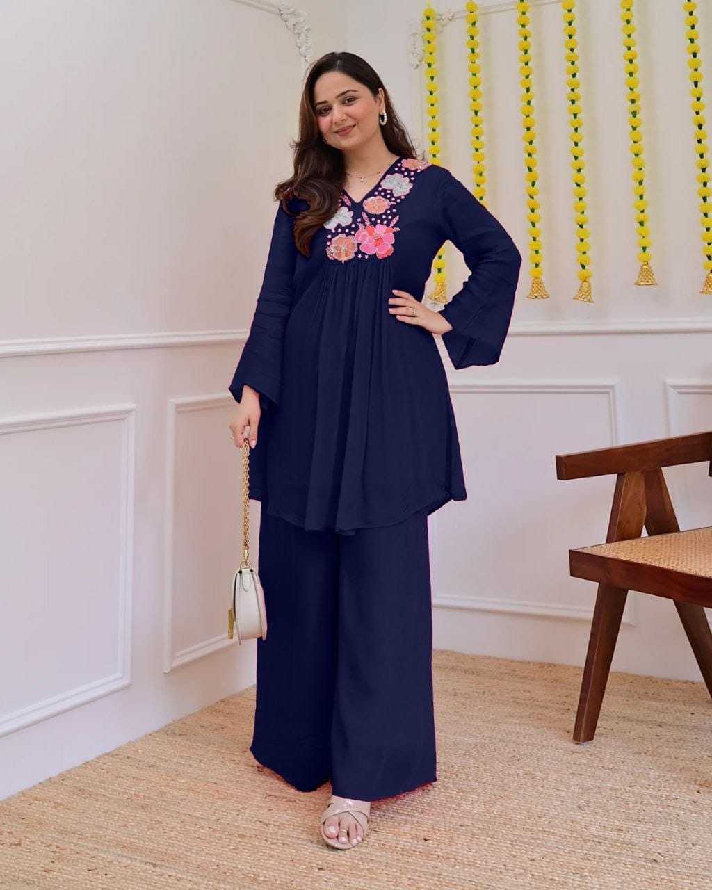 Ord Crepe Festive Kurti