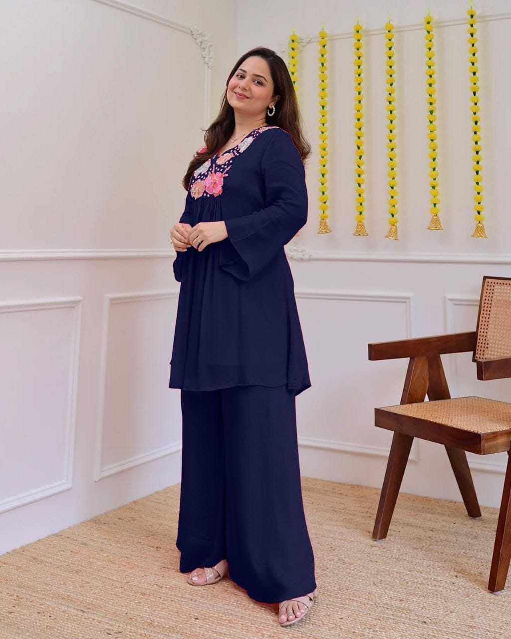 Ord Crepe Festive Kurti