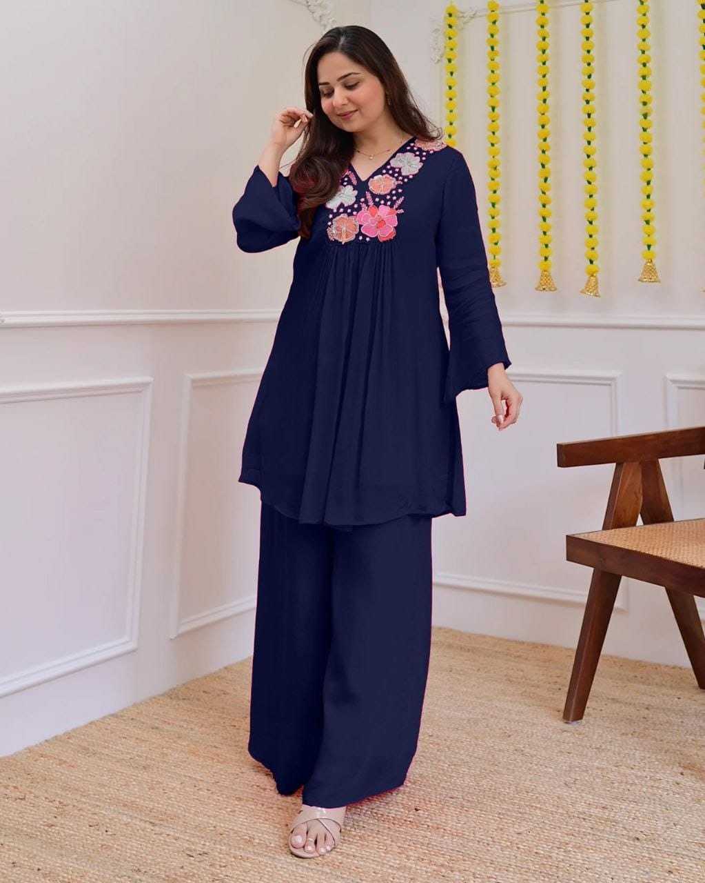 Ord Crepe Festive Kurti