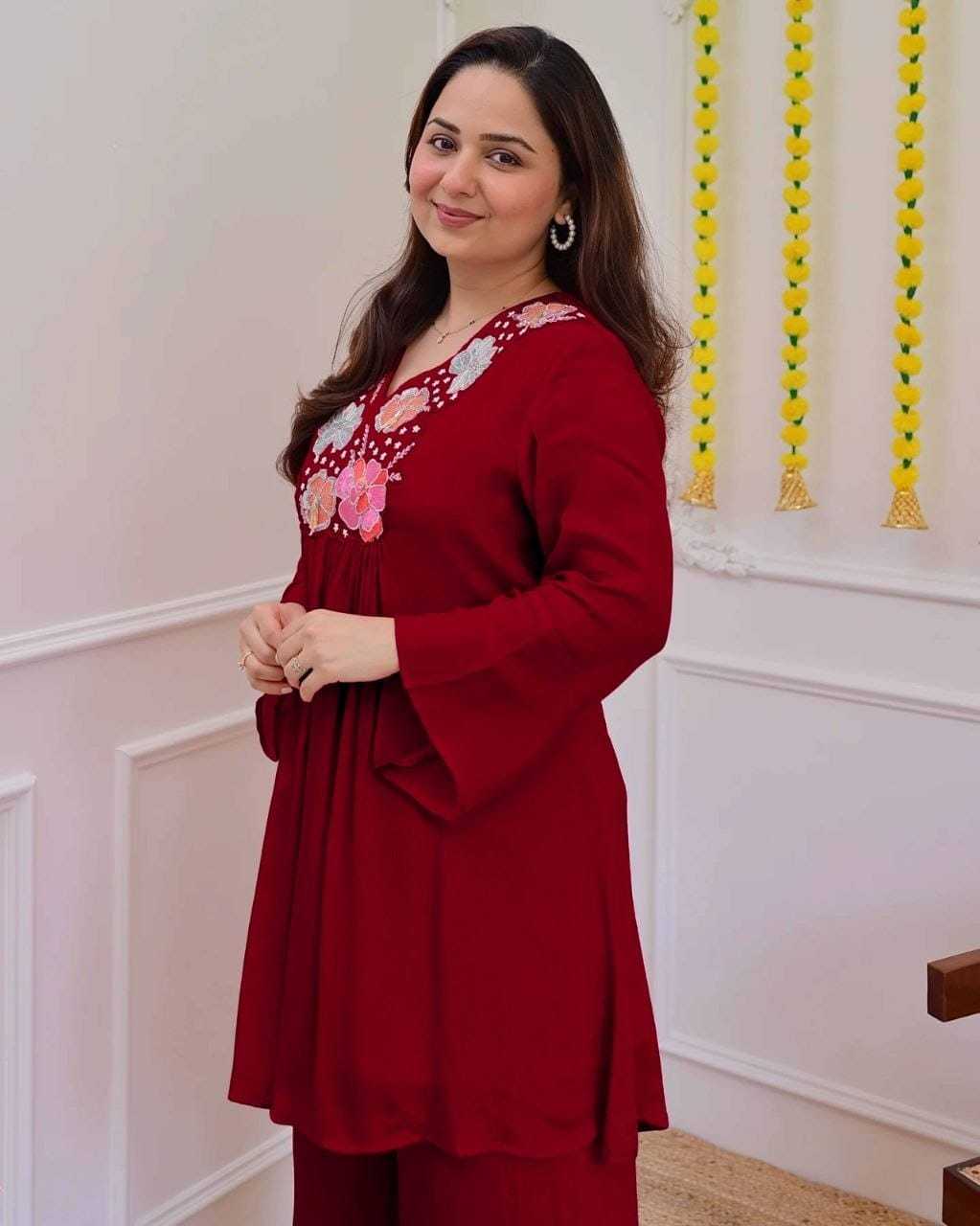 Ord Crepe Festive Kurti