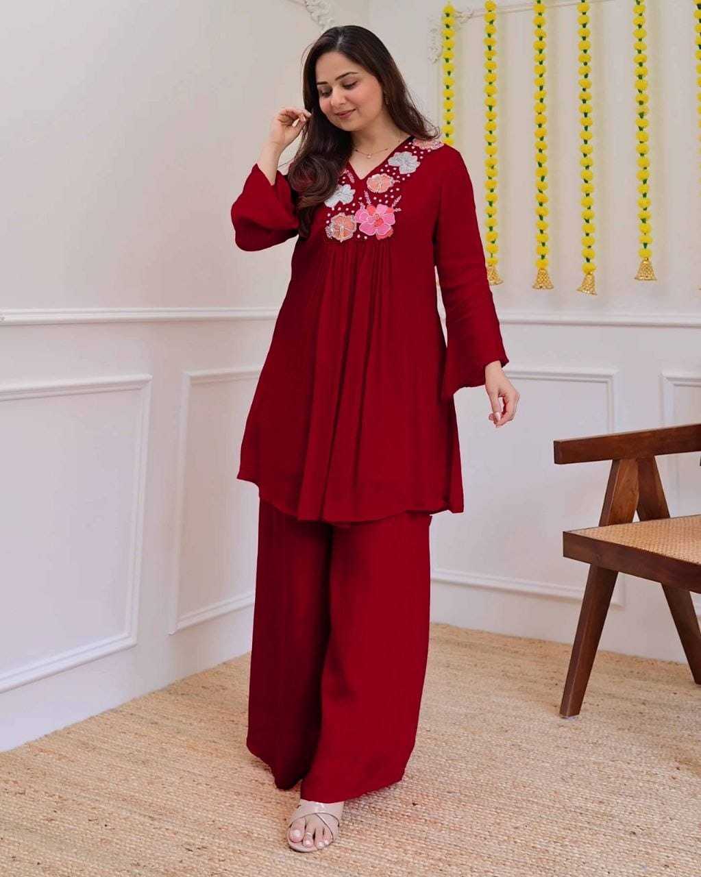 Ord Crepe Festive Kurti
