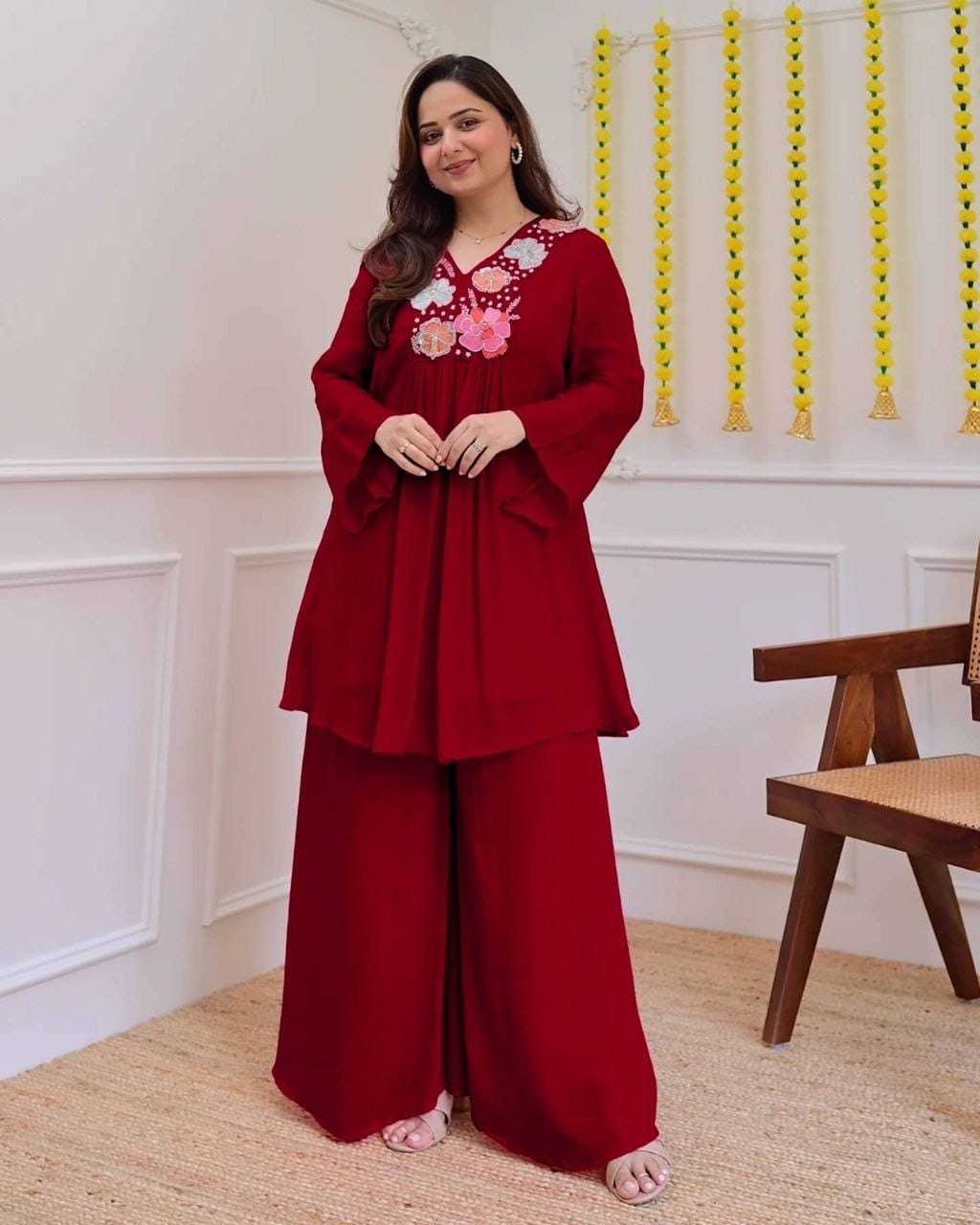 Ord Crepe Festive Kurti