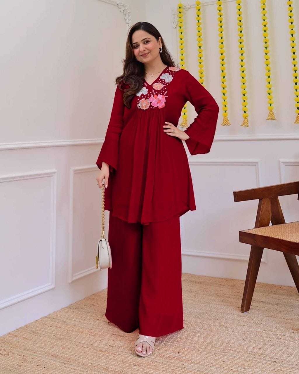 Ord Crepe Festive Kurti
