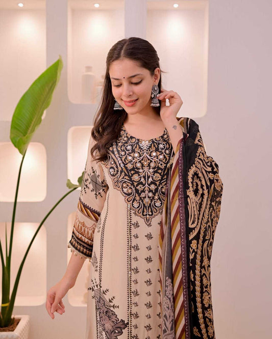 Piece Muslin Cotton Suit
