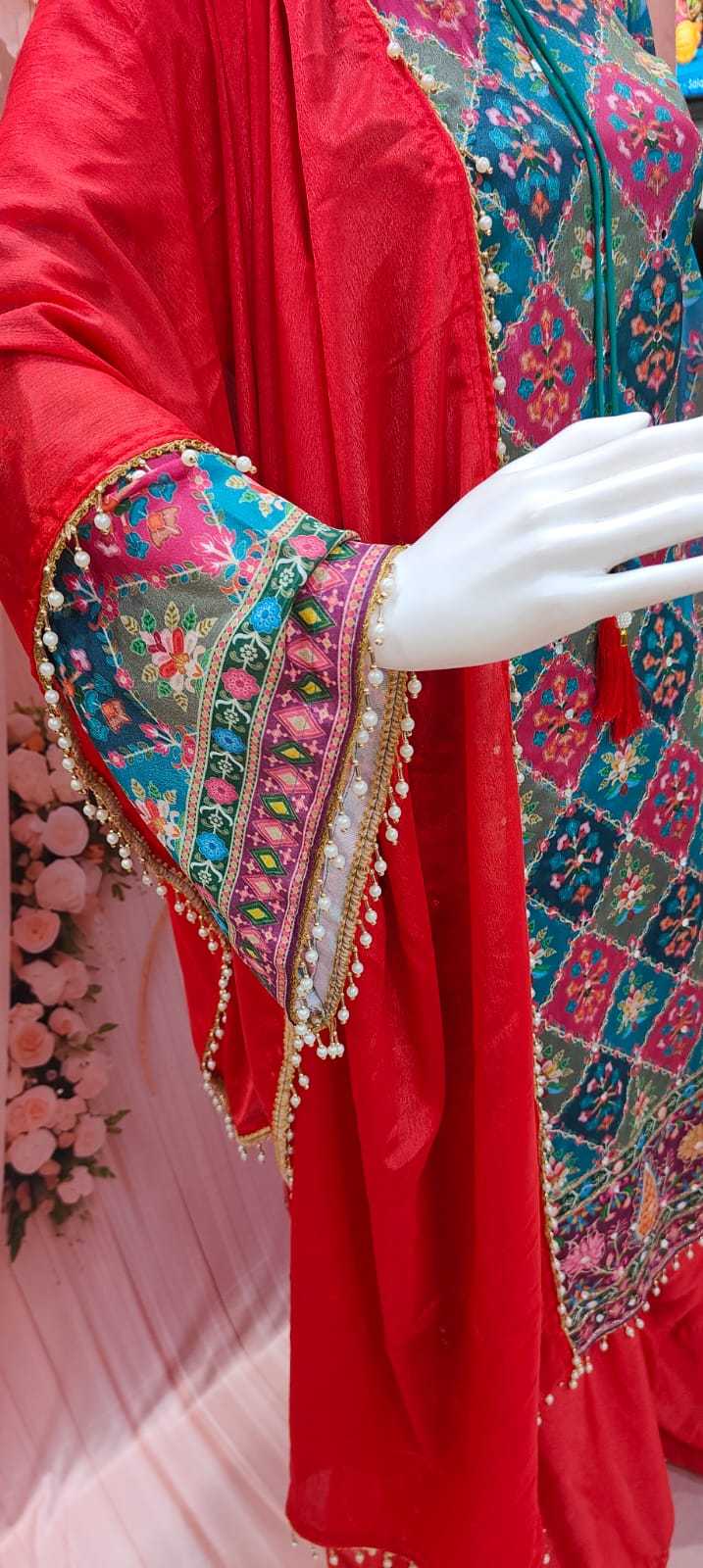 Chinon Silk Sharara Salwar Suit JT-144392