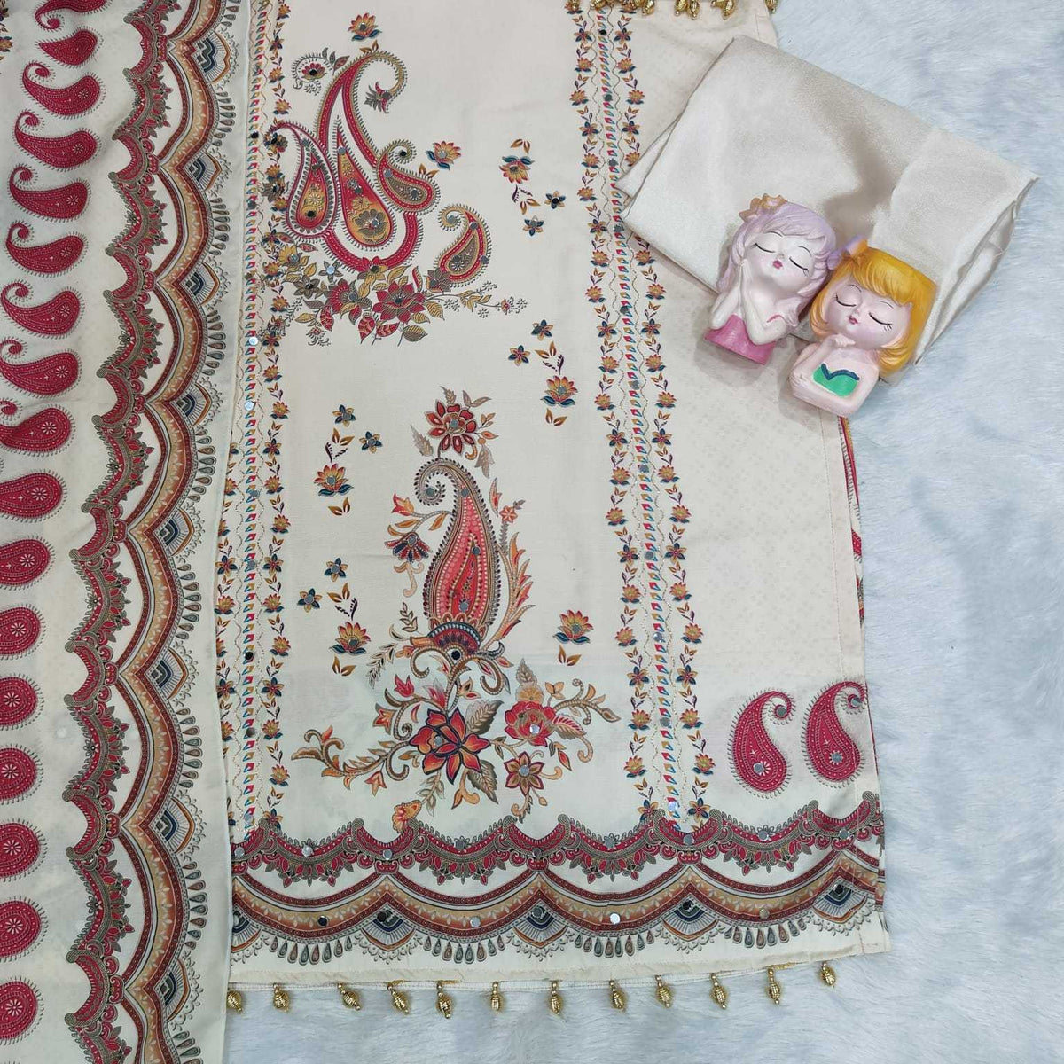 Maslin Embroidery Suit JT-148615