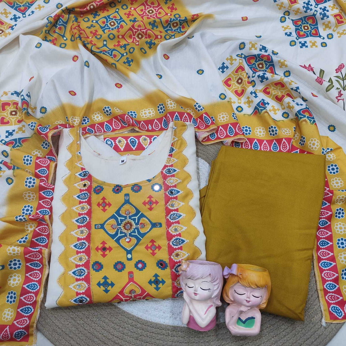 Tfits Maslin Embroidery Suit