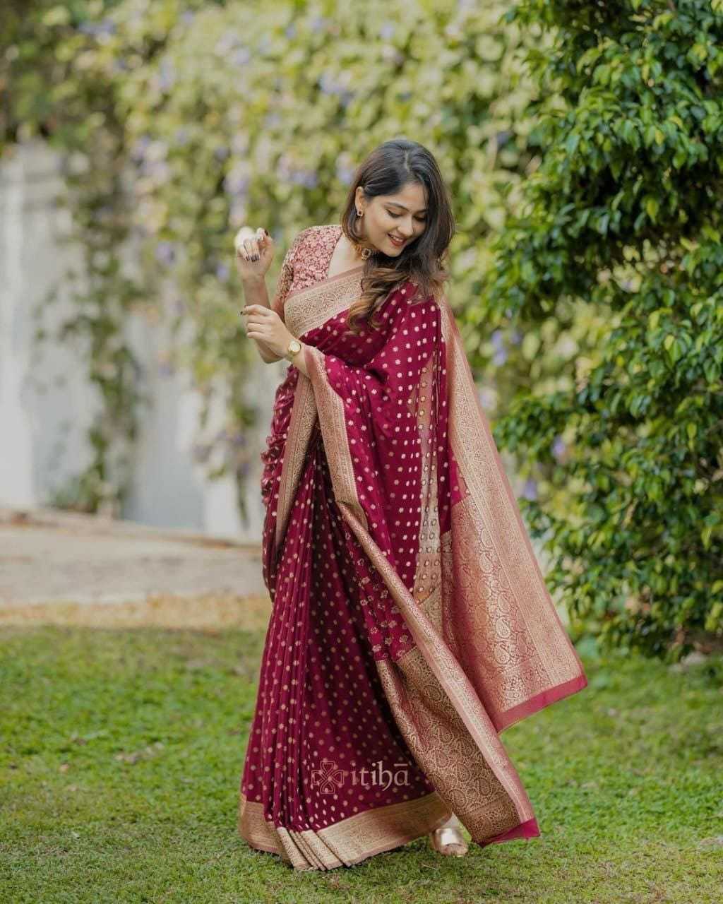 Lichi Silk Designer Saree