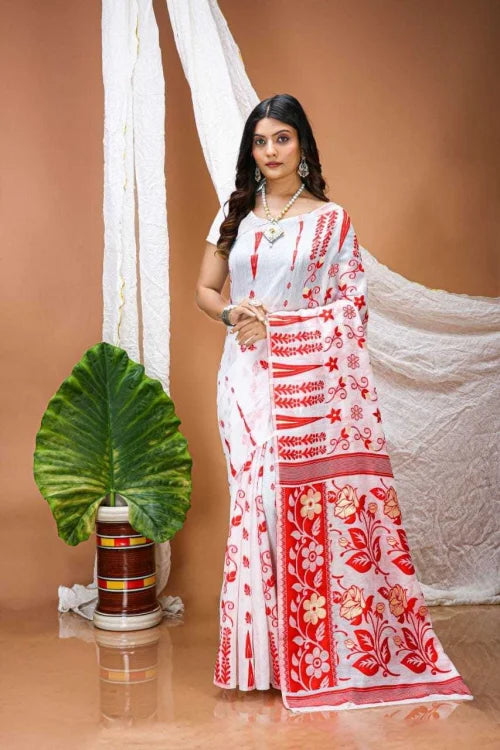 Linen Designer Saree 1065