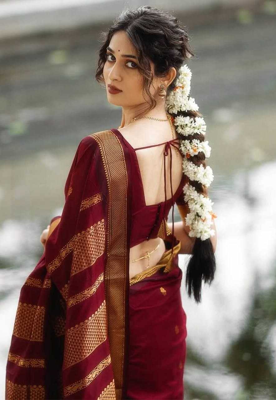 Lichi Silk Banarasi Saree