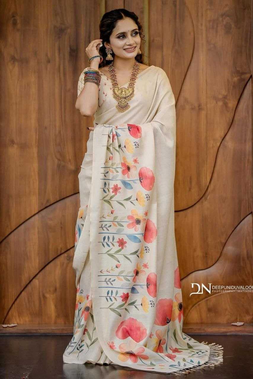 Linen Silk Saree