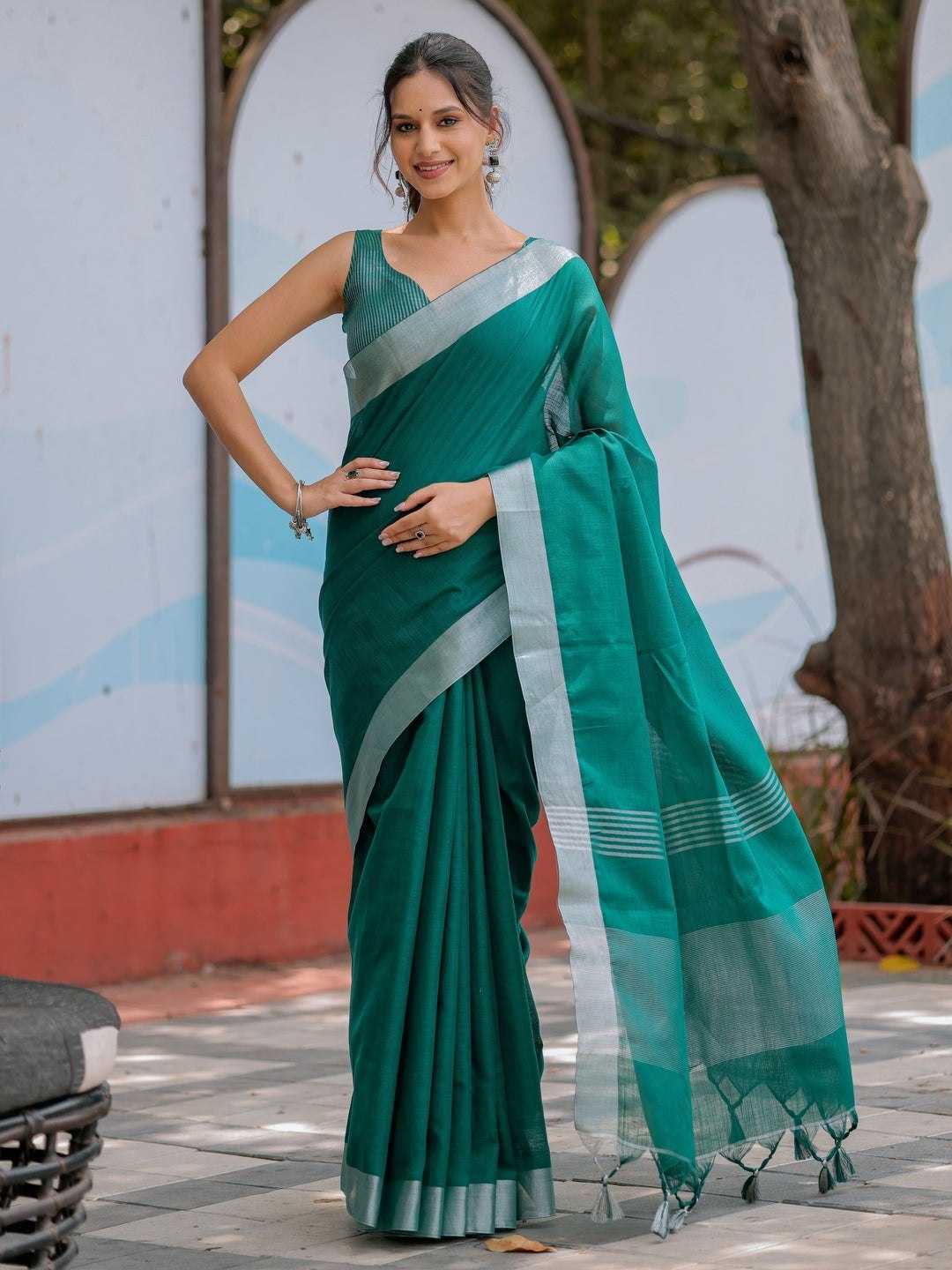 Linen Party Wear Saree