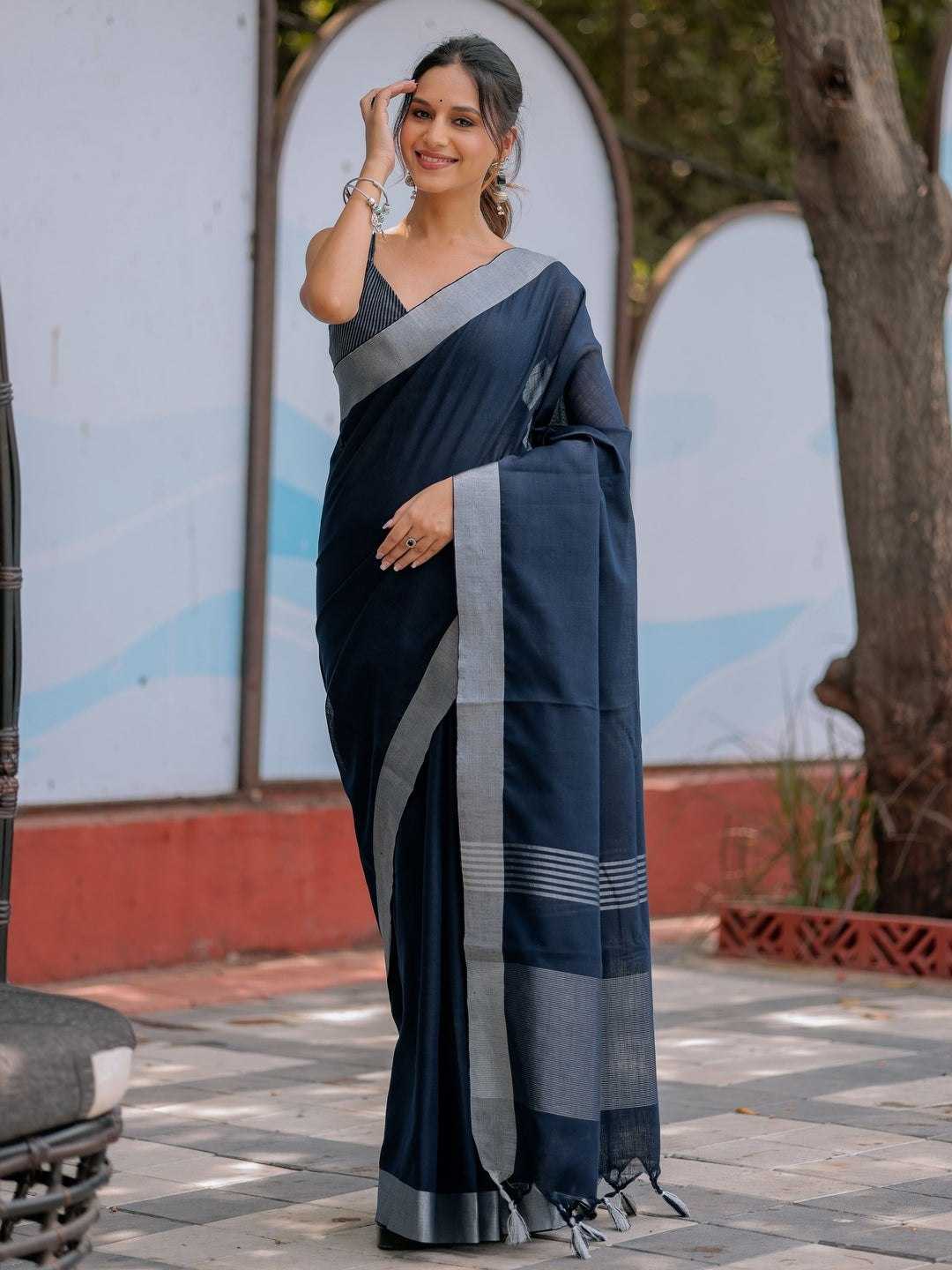 Linen Party Wear Saree