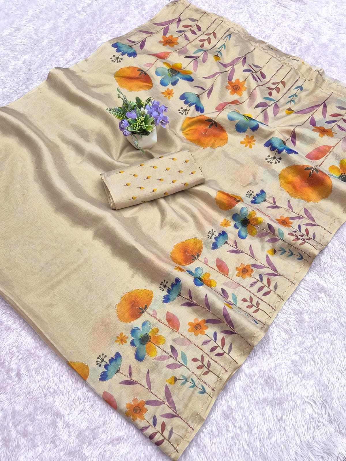 Soft Cotton Silk Printed Saree