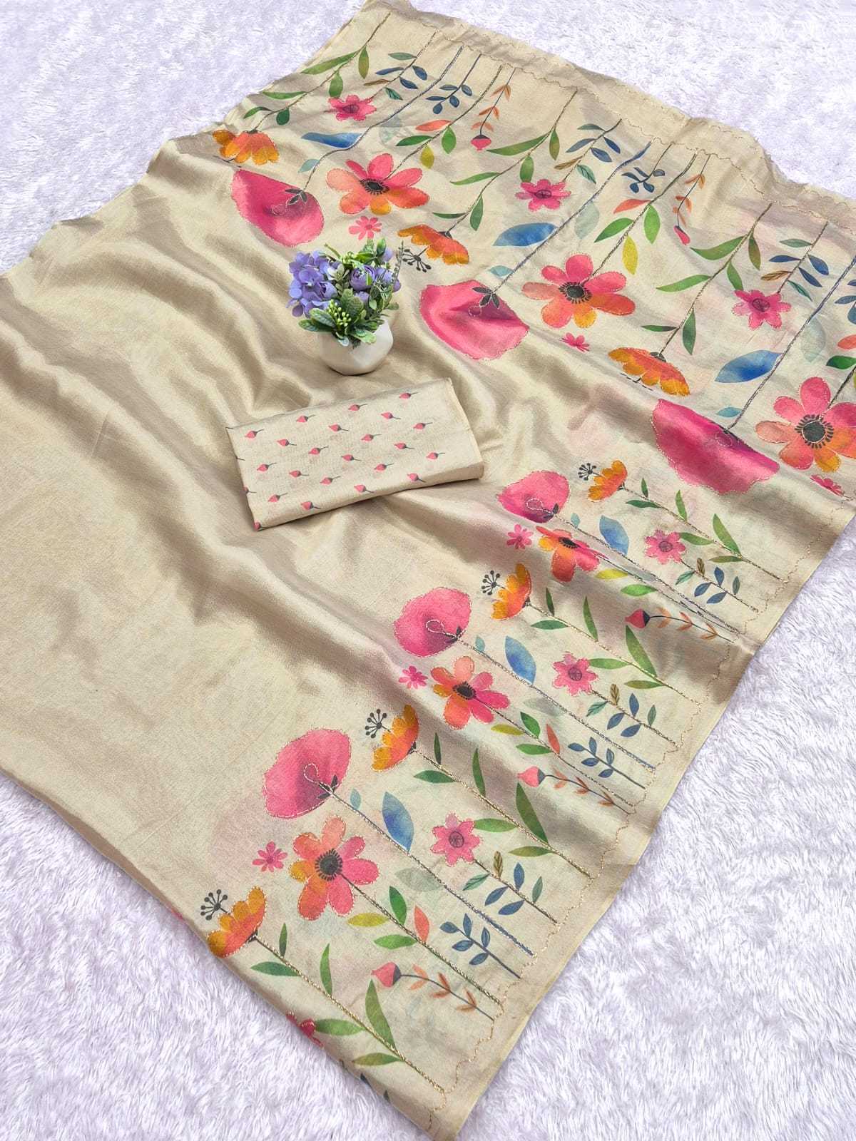 Soft Cotton Silk Printed Saree