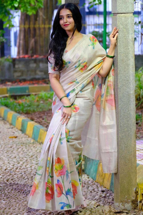 Tissue Silk Designer Saree 1120