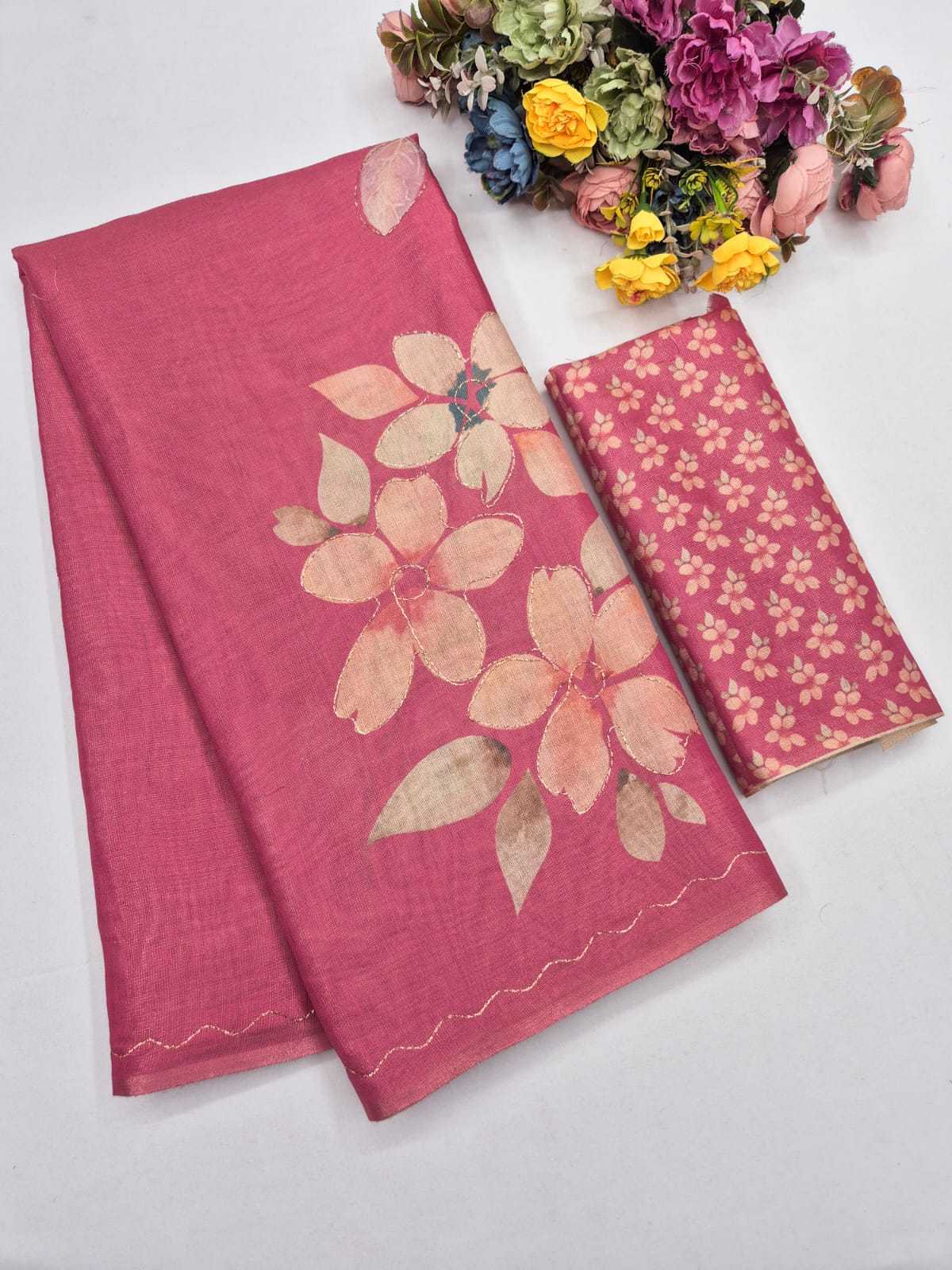 Erode Silk Printed Saree in Blue