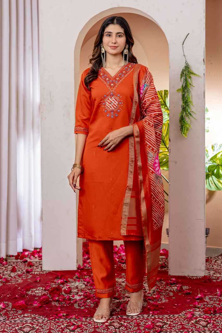 Viscose Embroidered Kurti