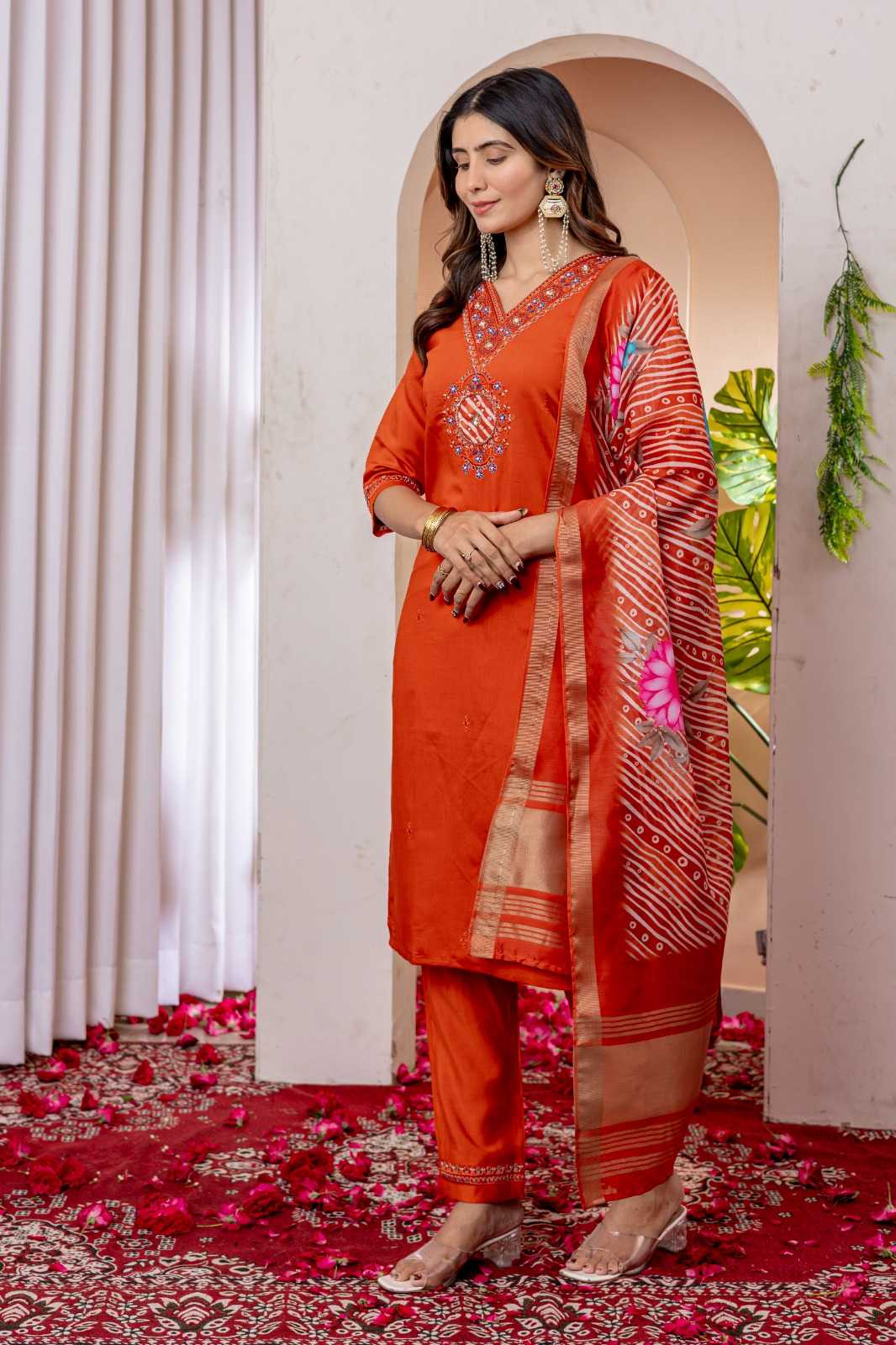 Viscose Embroidered Kurti