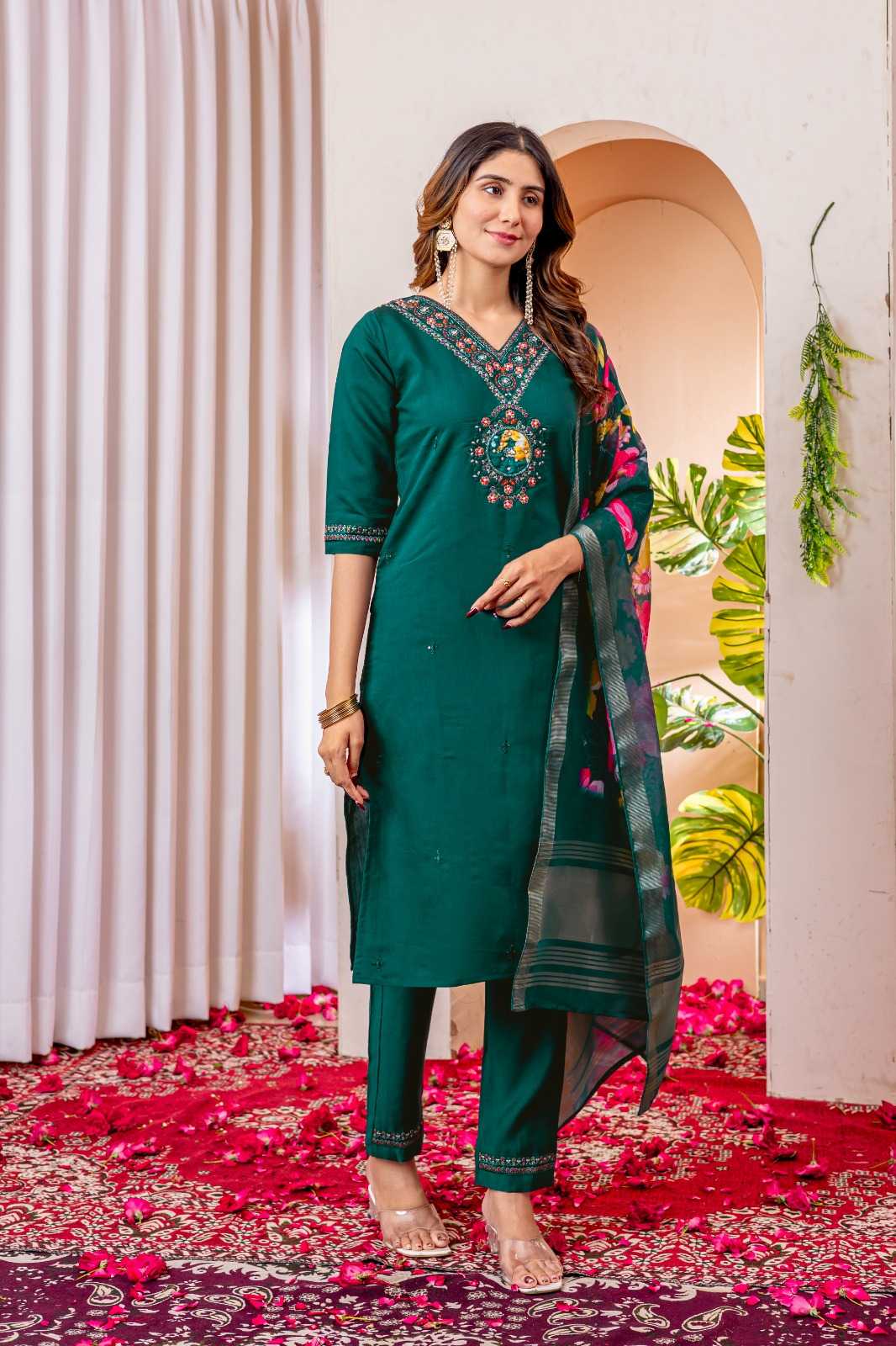 Viscose Embroidered Kurti