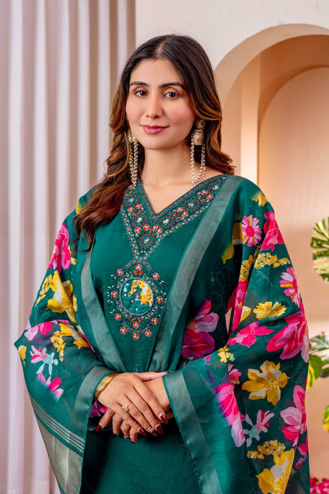 Viscose Embroidered Kurti