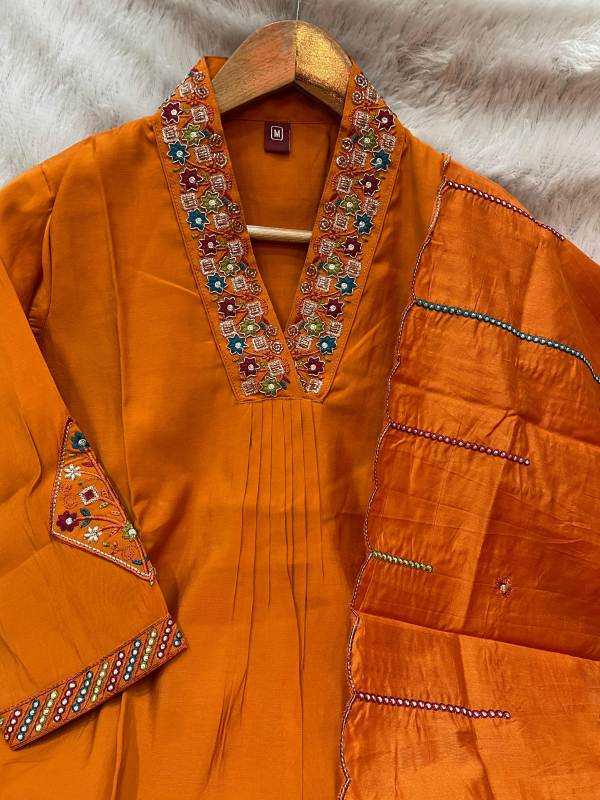 Premium Silk Embroidered Kurti