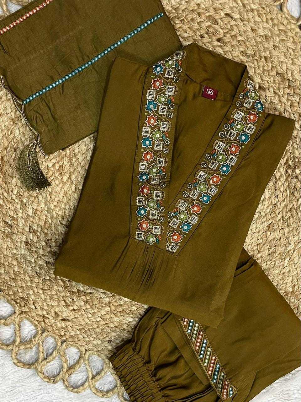 Premium Silk Embroidered Kurti