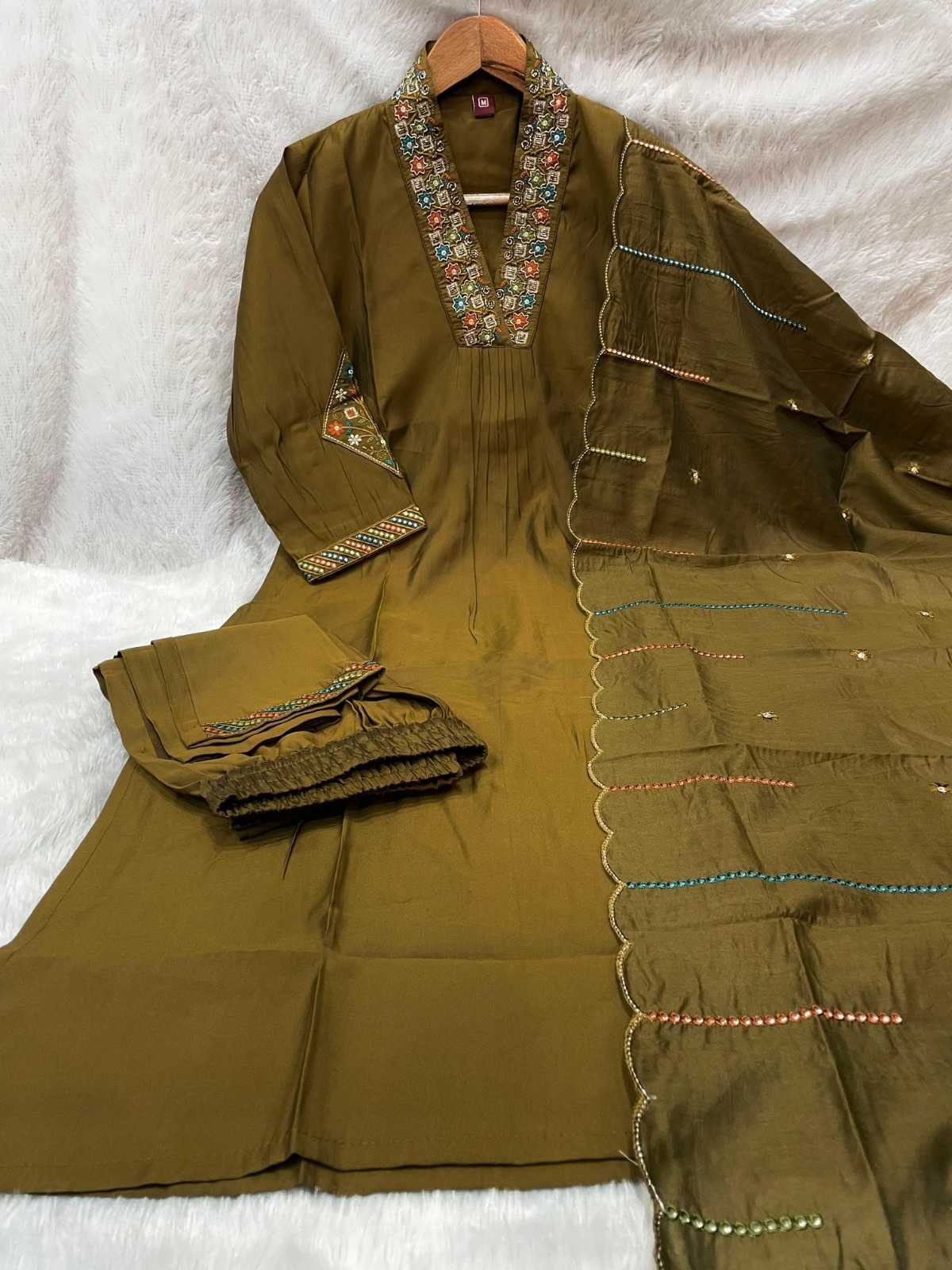 Premium Silk Embroidered Kurti
