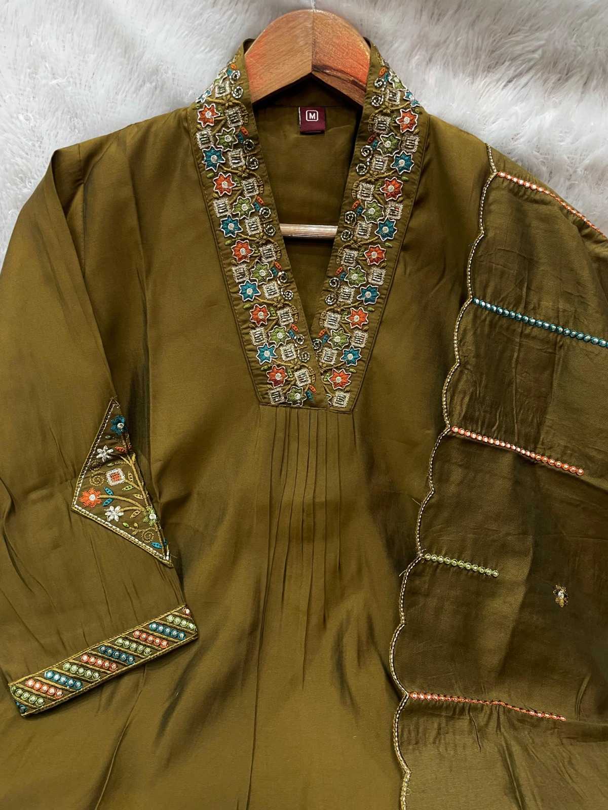 Premium Silk Embroidered Kurti