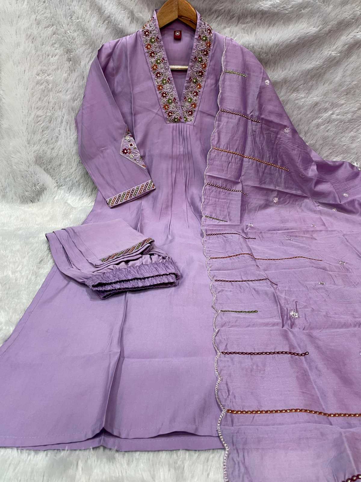 Premium Silk Embroidered Kurti