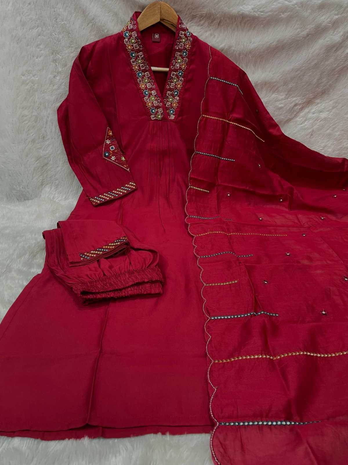 Premium Silk Embroidered Kurti