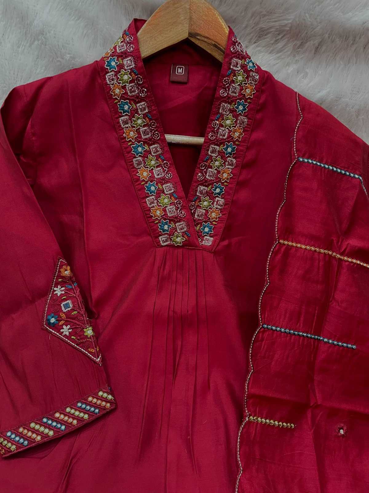 Premium Silk Embroidered Kurti